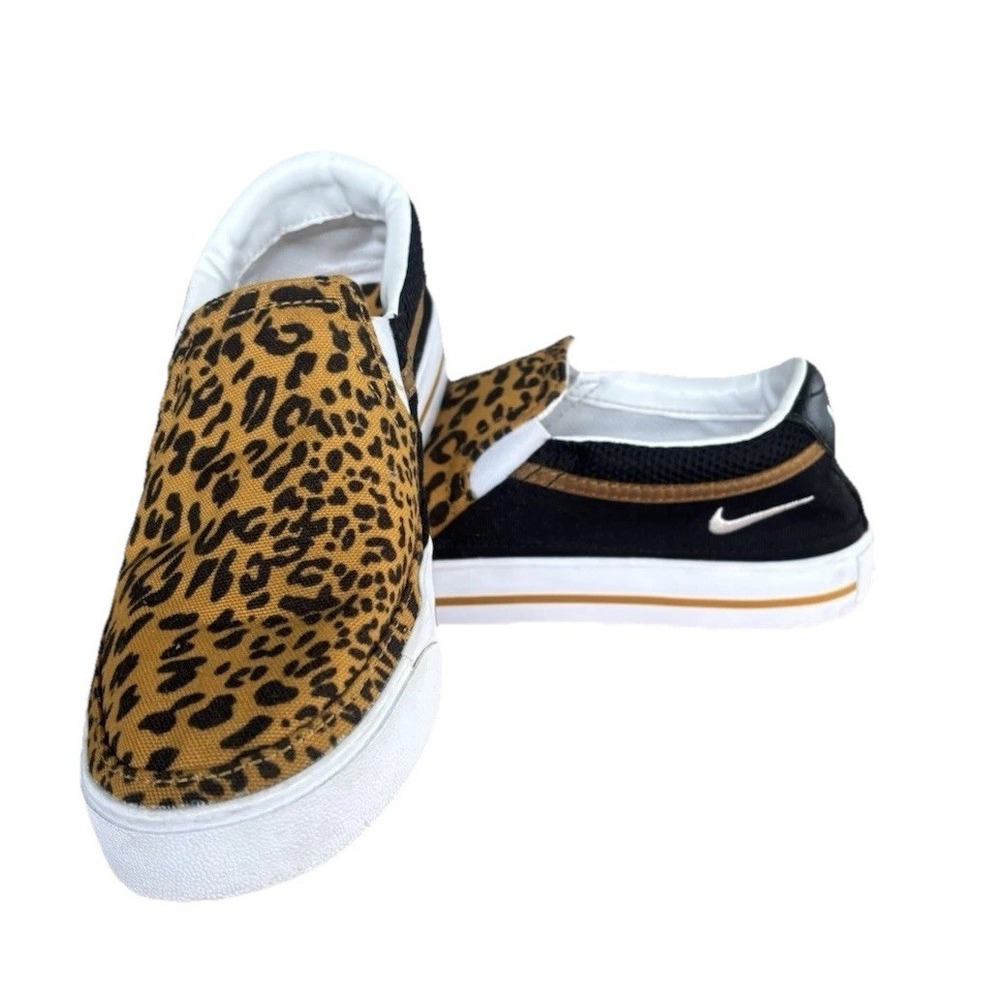 Nike Women's Court Legacy Slip On Leopard DJ5938-001, Size 6